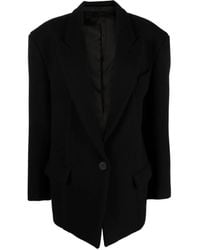 The Attico - Jas Met Cropped Mouwen - Lyst