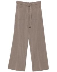 The Seafarer - Belted Wide-Leg Trousers - Lyst