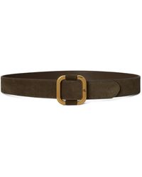 Ralph Lauren - Slide-Buckle Suede Belt - Lyst