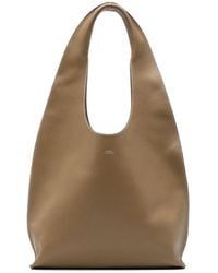 A.P.C. - Le Neige Clou Leather Tote Bag - Lyst