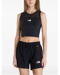 The North Face - Mesh Panel Cropped Tank Top - Lyst