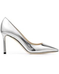 Jimmy Choo - Romy 85mm Mirrored Leather Pumps - Lyst