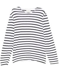Officine Generale - Horizontal-Stripe Long-Sleeve T-Shirt - Lyst