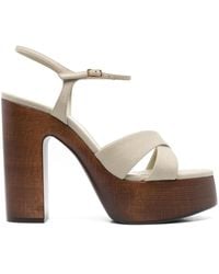 Saint Laurent - 125Mm Bianca Sandals - Lyst