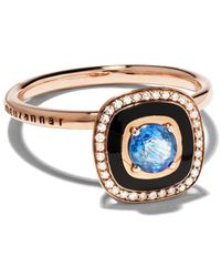 Selim Mouzannar - 18kt Rose Gold Sapphire Diamond Mina Ring - Lyst