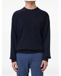 Manuel Ritz - Pull Côtelé À Col Rond - Lyst