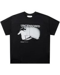 MATIERES FECALES - Graphic-Print Distressed T-Shirt - Lyst