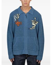 Brain Dead - Snake Charmer Zip-Up Cardigan - Lyst