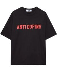MSGM - T-Shirt Met Print En Korte Mouwen - Lyst