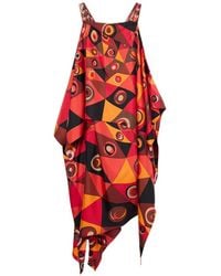 PUCCI - Occhi-Print Long Foulard Dress - Lyst