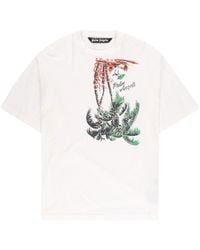 Palm Angels - T-Shirt mit Upside Down Palm-Print - Lyst