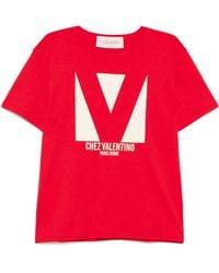 Valentino Garavani - Logo-Print T-Shirt - Lyst
