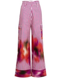 Silvia Tcherassi - Falak Stripe-Print Cargo Pants - Lyst