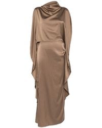 Ruohan - Robe Mi-Longue Ikra À Design Drapé - Lyst