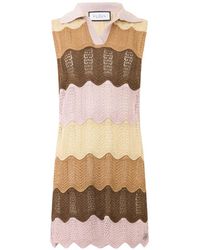 Philipp Plein - Polo Neck Mini Dress Color Wave - Lyst