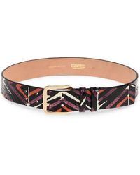DSquared² - Cinturón Con Efecto De Piel De Serpiente Y Motivo Abstracto - Lyst