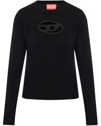 DIESEL - M-Areesa Slim Fit Logo Sweater - Lyst