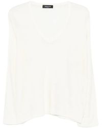 Fabiana Filippi - Vネック ロングtシャツ - Lyst