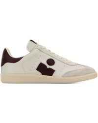 Isabel Marant - Bryce Leather Sneakers With Suede Inserts Shoes - Lyst