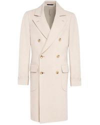 Franzese Collection - Double-Breasted Flap-Pocket Coat - Lyst