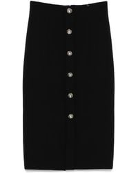 Nissa - Button-Detailed Midi Skirt - Lyst