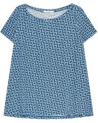 Maliparmi - Geometric Print Boat Neck T-Shirt - Lyst