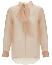 Herno - Blouse Met Strik - Lyst