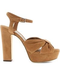Jimmy Choo - Heloise Suede Sandals - Lyst
