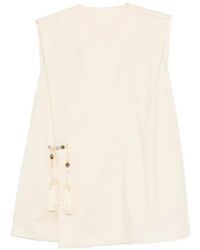 JNBY - Embellished-Button Sleeveless Top - Lyst