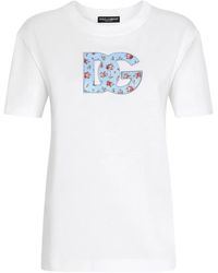 Dolce & Gabbana - Cotton Logo T-Shirt - Lyst