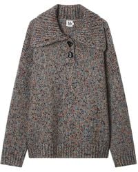 B+ AB - Button High-Neck Sweater - Lyst