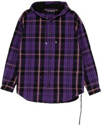 MASTERMIND WORLD - Chemise À Carreaux Et Capuche - Lyst