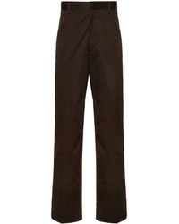 Tagliatore - Concealed-Fastening Cotton-Blend Straight Trousers - Lyst
