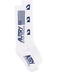 Autry - Intarsia Knit-logo Socks - Lyst