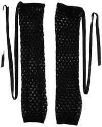 Ann Demeulemeester - Tella Ajoure-Knit Leg Warmers - Lyst