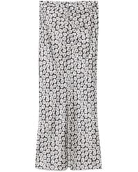 HUGO - Floral-Print Maxi Skirt - Lyst