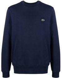 Lacoste - Sweatshirt Mit Logo-Patch - Lyst