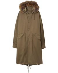 Burberry - Hooded Cotton Parka - Lyst