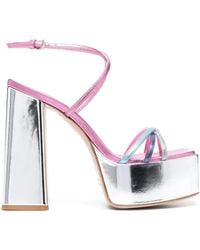 HAUS OF HONEY - Strappy High-Heeled Platform Sandals - Lyst
