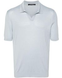 Tagliatore - Short-Sleeve Silk Polo Shirt - Lyst