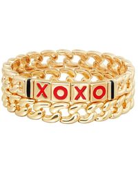 Roxanne Assoulin - The Xoxo Link Duo Armband - Lyst