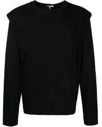 Isabel Marant - Padded-Shoulder Cotton Sweatshirt - Lyst