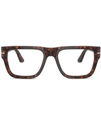 Persol - Occhiali Squadrati Con Effetto Tartarugato - Lyst