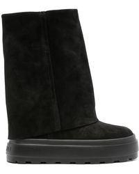 Casadei - Platform Boots Leather - Lyst