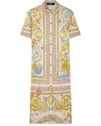 Versace - Underwater Barocco Blousejurk - Lyst