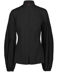 Thelatest - High Neck Long-Sleeve Shirt - Lyst