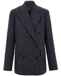Ferragamo - Double Breasted Blazer - Lyst