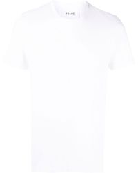 FRAME - Plain Round-neck T-shirt - Lyst