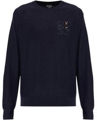 Loewe - X Louis Wain Embroidered Wool Sweater - Lyst