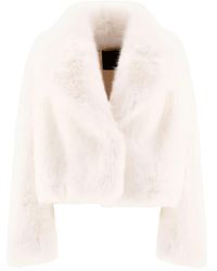 BB COUTURE - Faux-Fur Wide-Collar Coat - Lyst